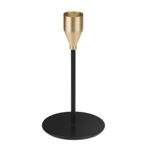 Świecznik metalowy Elegant Black 15cm RAVI